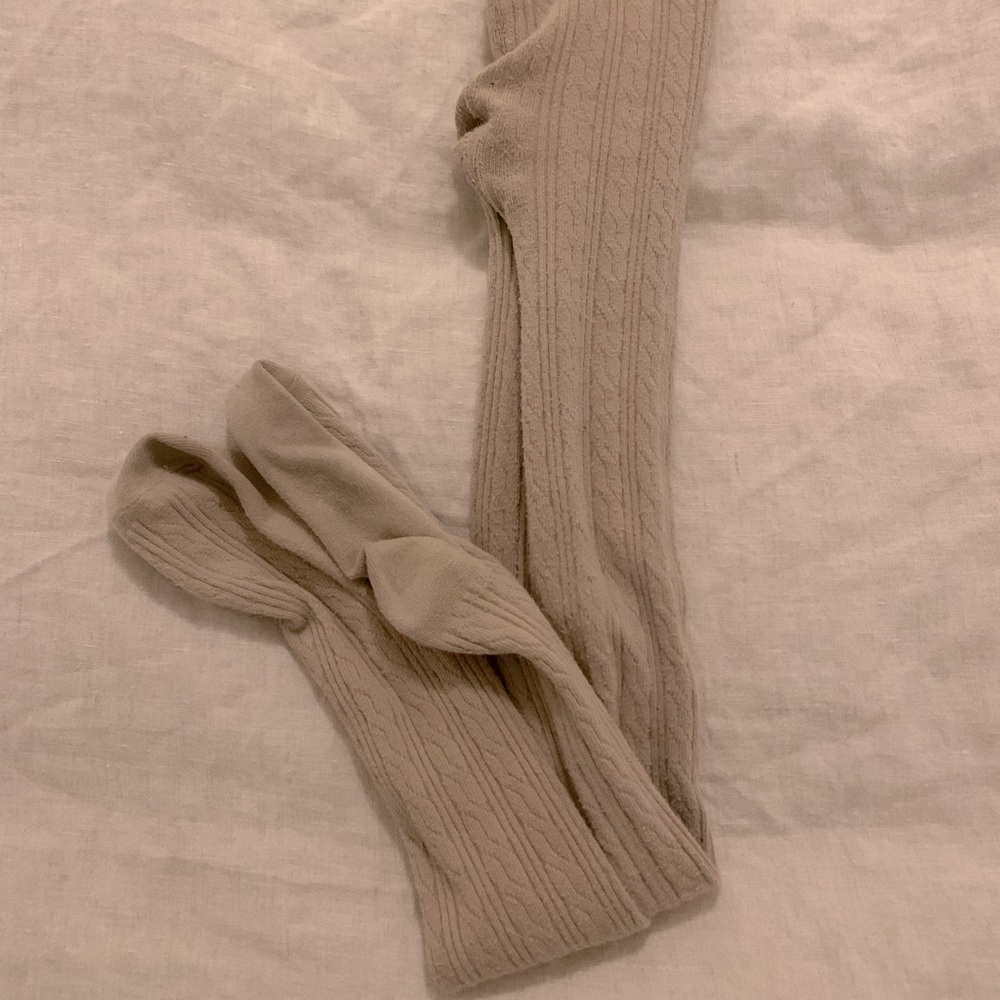 Brown Cotton Tights